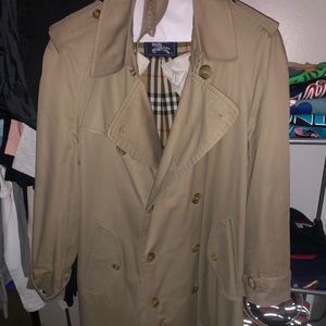Vintage Burberry Khaki Prorsum Trench Coat Sz 42R